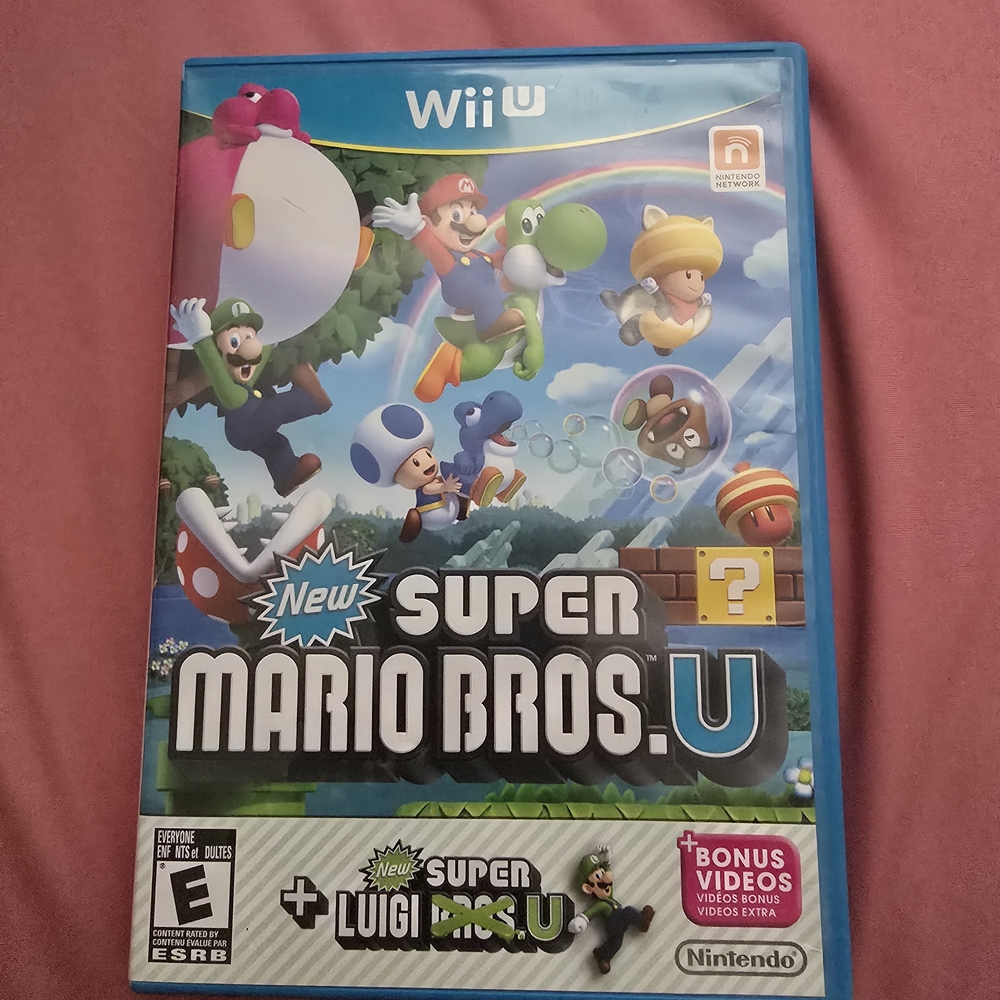 Nintendo Blue Wii U Game New Super Mario Bros U
